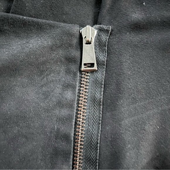 Express Women's Black Faux Suede Asymmetrical Jacket • Large - Picture 8 of 12